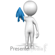 Figure Cleaning With Cloth PowerPoint animation