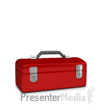Mechanic In Toolbox With Sign PowerPoint animation