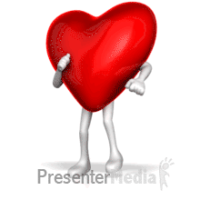 Heart Running PowerPoint animation