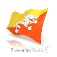 Bhutan Anim Flag PowerPoint animation