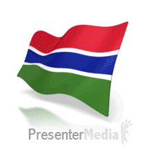 Gambia Anim Flag PowerPoint animation
