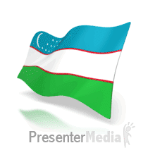 Ubekistan Anim Flag PowerPoint animation