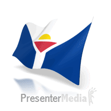 Saint Martin Anim Flag PowerPoint animation