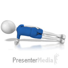 Man Planking Excercise PowerPoint animation