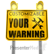 Flashing Lights Sign PowerPoint animation