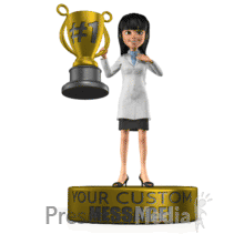 Scientist Trophy Award PowerPoint animation
