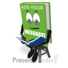 Book Reading Book PowerPoint animation