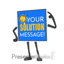 Square Character Thinking Idea PowerPoint animation