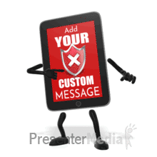 Tablet Point Stop Warning PowerPoint animation