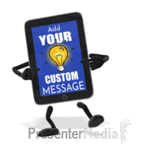 Tablet Point Screen Thumbs Up PowerPoint animation