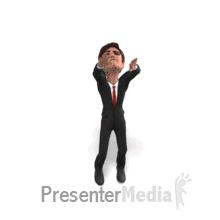 Business Man Reaching Up PowerPoint animation