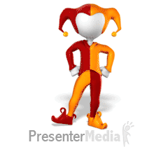 Jester Balloon Animal Present PowerPoint animation