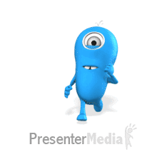 Minion Running Falling Custom PowerPoint animation