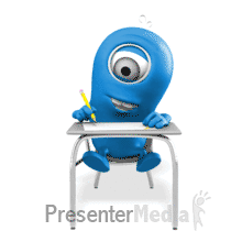 Minion Student Draw Custom PowerPoint animation