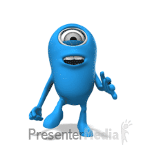 Minion 1 Walk Pose PowerPoint animation