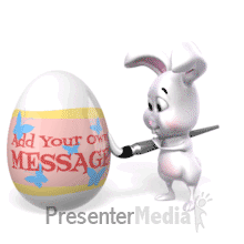 Easter Bunny Paint Egg Custom PowerPoint animation
