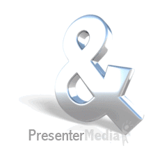 Chrome And Symbol Spin PowerPoint animation