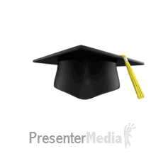 Graduation Cap Rotating PowerPoint animation