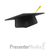 Graduation Cap Flipping PowerPoint animation