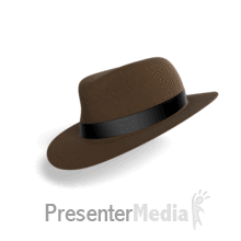 Fedora Hat Rotate PowerPoint animation