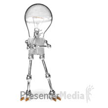 Light Bob Idea Sign Custom PowerPoint animation