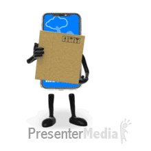 Smartphone Cardboard Box PowerPoint animation