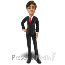 Business Man Emote Wave PowerPoint animation