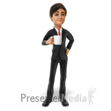 Business Grant Emote Coffee PowerPoint animation