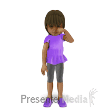 Young Girl Sad PowerPoint animation