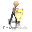 Idea Light Bulb Puzzle  Presentation clipart