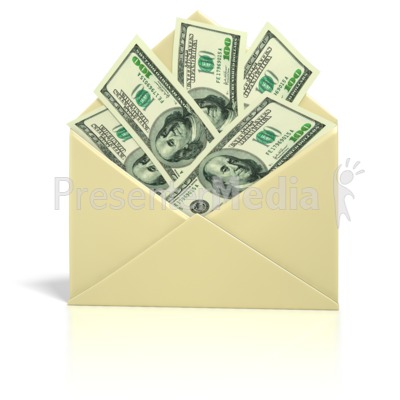 Envelope Money - Business and Finance - Great Clipart for Presentations