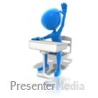 Blue Student Presentation clipart