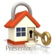 House Lock Key Insert Door Presentation clipart