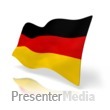 Germany Flag Perspective Presentation clipart