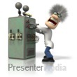 Mad Scientist Machine Presentation clipart