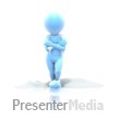 Cold Stick Guy Standing Snow - Presentation Clipart