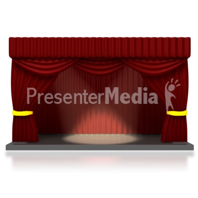 Animated Curtains Powerpoint Slides Free Download