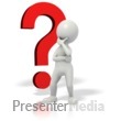 Stickman Question Mark Thinking - Presentation Clipart