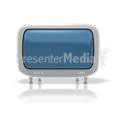 Retro Hdtv Monitor Presentation clipart