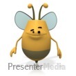 Bee Smiling Happy Presentation clipart