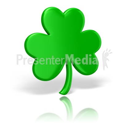 Celtic Shamrock St Patricks Day Presentation clipart