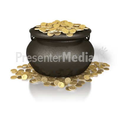 Pot Of Gold Presentation clipart