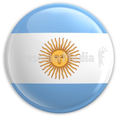 Badge of Argentina's Flag Presentation clipart