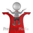 Stick Figure Direction Presentation clipart