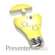 Lightbulb Puzzle Presentation clipart
