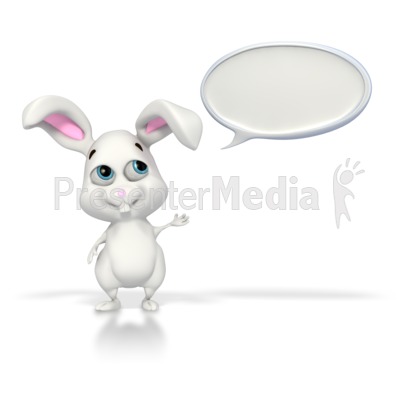 Easter Bunny Conversation Presentation clipart