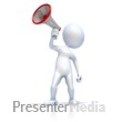 Figure With Megaphone - Presentation Clipart