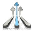 Three Arrows Shiny Blue Leader Presentation clipart