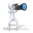 Stick Figure Taking Picture - Presentation Clipart