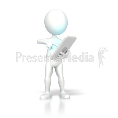 Digital Computer Tablet Operate Presentation clipart
